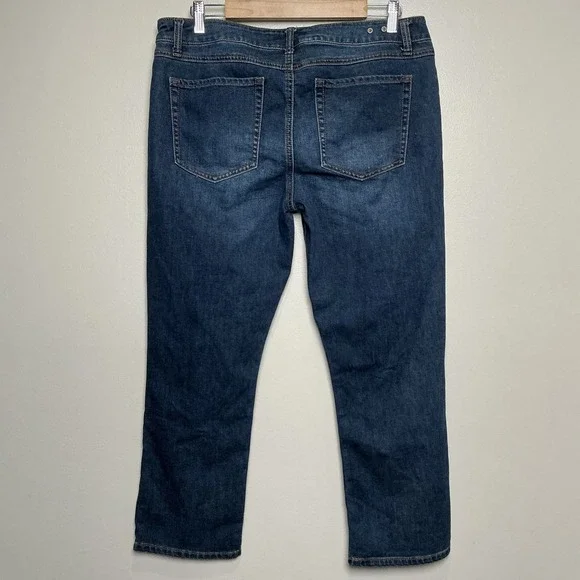 Cabi Jeans Womens 12 Blue New Crop Skinny Denim Ankle Cropped Mid Rise Zip Fly - Picture 4 of 7